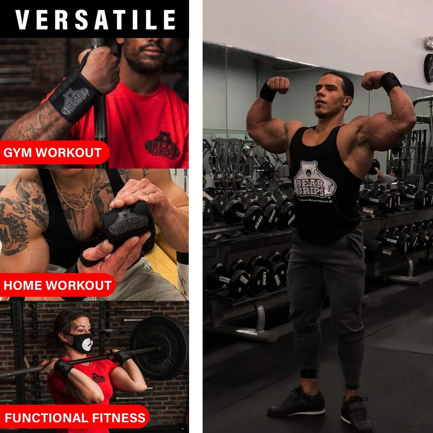 Wrist Wraps for Weightlifting | Weight Lifting Wrist Straps for Weightlifting | Extra Strength Gym Wrist Wraps | Two Wrist Wrap per Pack | 12β & 18β | Lifting Wrist Wraps for Men & Women