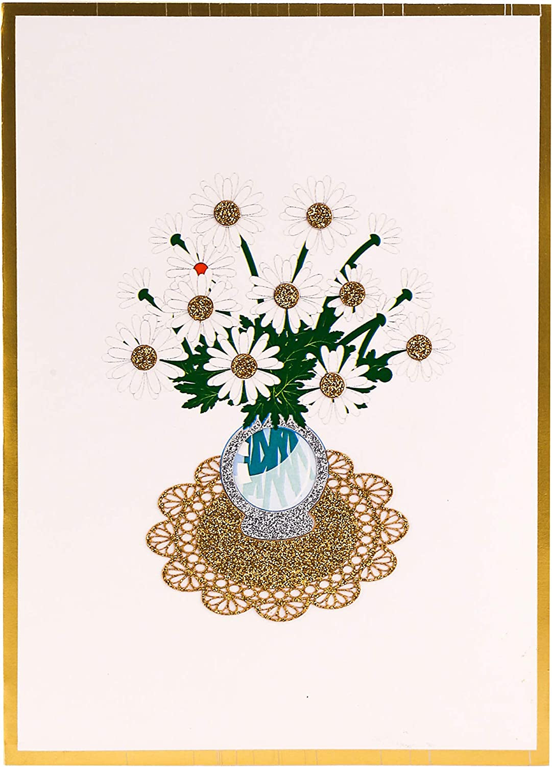 Pop up Card, Greeting Card, Daisy Bouquet Flowers, for Mother'S Day, Fathers Days, Anniversary Card, Birthday Card, Love Card, Valentine Cards, Thank You Card, All Occasions