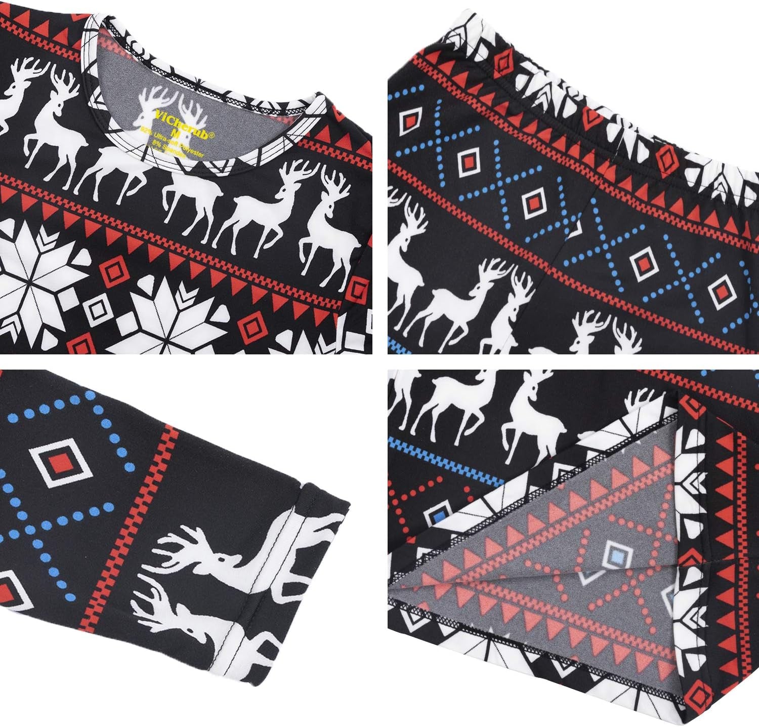 Thermal Underwear for Women Fleece Lined Long Johns Base Layer Thermals Top and Bottom Set Cold Weather