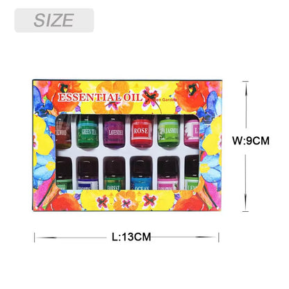 3/5Ml Natural Aromatherapy Essential Oils Set - Lavender/Rose/Jasmine Aromatic Oil for Reed Diffuser, Massage & Humidifier