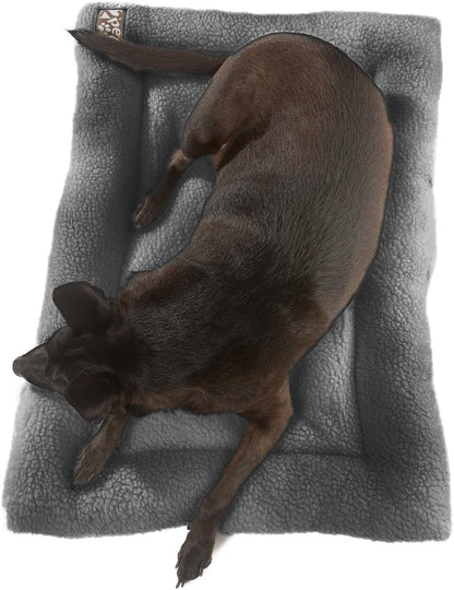 Crate Pad Comfy Cushion Ultra Soft Breathable Puppy Bed Crate Mat - Safe Bed for Dogs, Cats - Lightweight Nap Pad for Dog Kennels and Pet Carriers - 30" Length -Grey