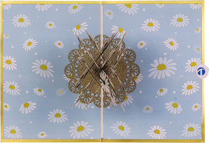 Pop up Card, Greeting Card, Daisy Bouquet Flowers, for Mother'S Day, Fathers Days, Anniversary Card, Birthday Card, Love Card, Valentine Cards, Thank You Card, All Occasions