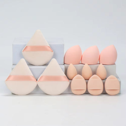 12Pcs Makeup Sponge Blender Beauty Egg Soft Cosmetic Puff Foundation Sponges Powder Puff Women Make up Accessories Beauty Tools