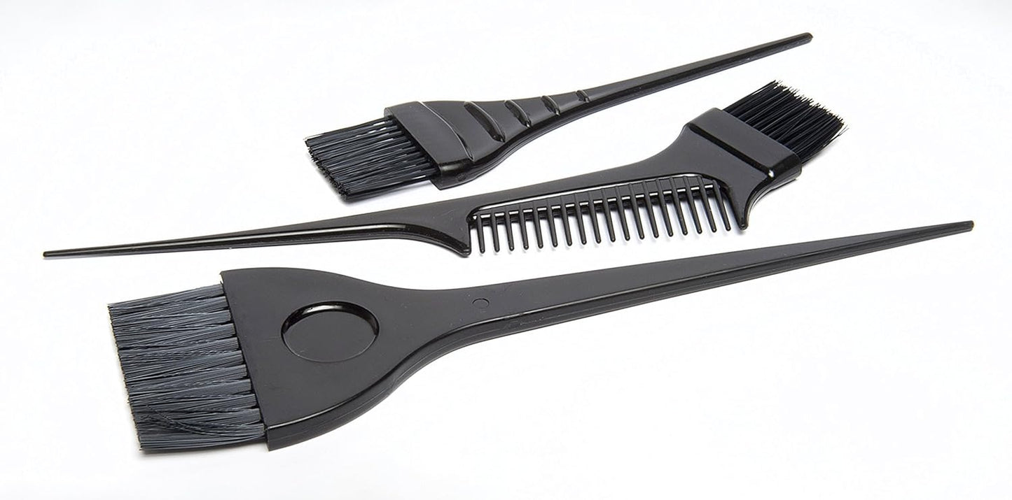 Hair Coloring Kit – 7 Piece Set – DIY Color, Dye, Highlighting Supplies, 3 Tint Brushes, 2 Clips, 1 Tint Bowl, Clear Zip Storage Bag, D851