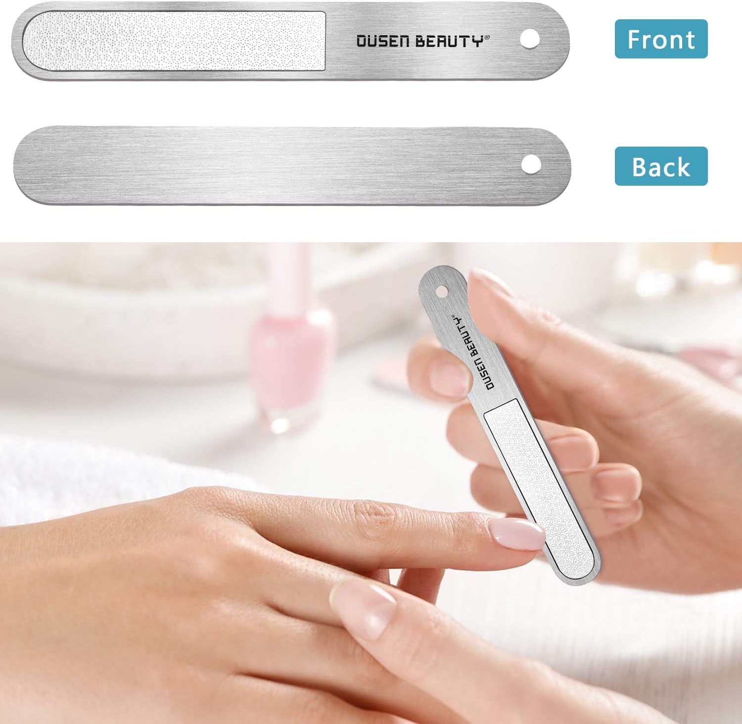 Nail Clippers for Thick Nails, Extra Wide Jaw Opening Nail Cutter for Thick Toenails, Stainless Steel Finger & Toe Nail Clipper with Nail File 3 Pcs Set for Seniors & Adult & Men & Women