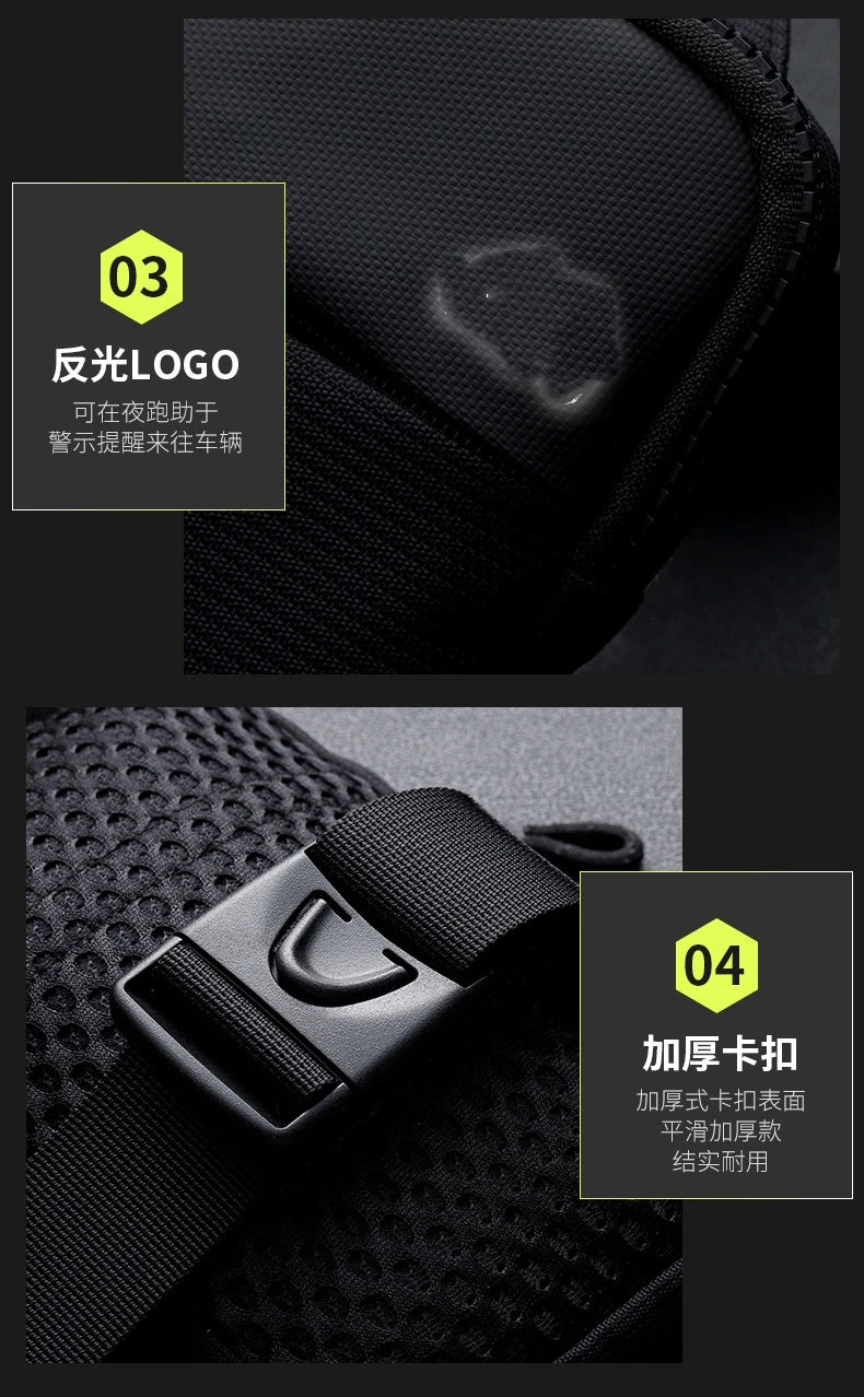 New chest bag for men and women's leisure, fitness, sports, crossbody bag, chest bag, casual men's bag, large capacity bag trend