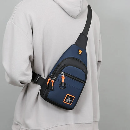 Men's leisure outdoor hiking bike shoulder bag, waterproof sports crossbody bag, travel backpack, men's chest bag, shoulder bag