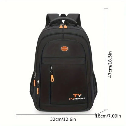 1 Pc Men's Backpack, Large Capacity Waterproof Casual Backpack,Adjustable Computer Backpack