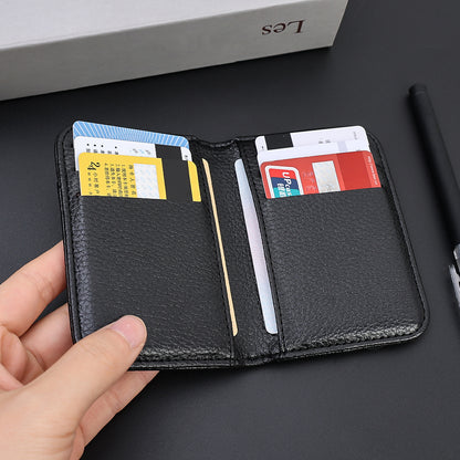 Portable Super Slim Soft Wallet PU Leather Mini Credit Card Wallet Purse Card Holders Men Wallet Thin Small Short Wallets