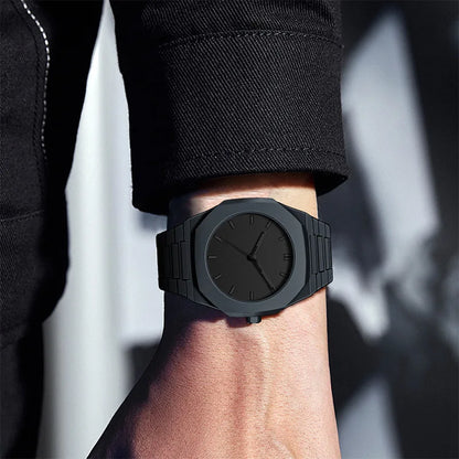 Minimalist Design Quartz Watch for Men Casual Lightweight Plastic Strap Waterproof Sports Business Watches Man Creative Clock
