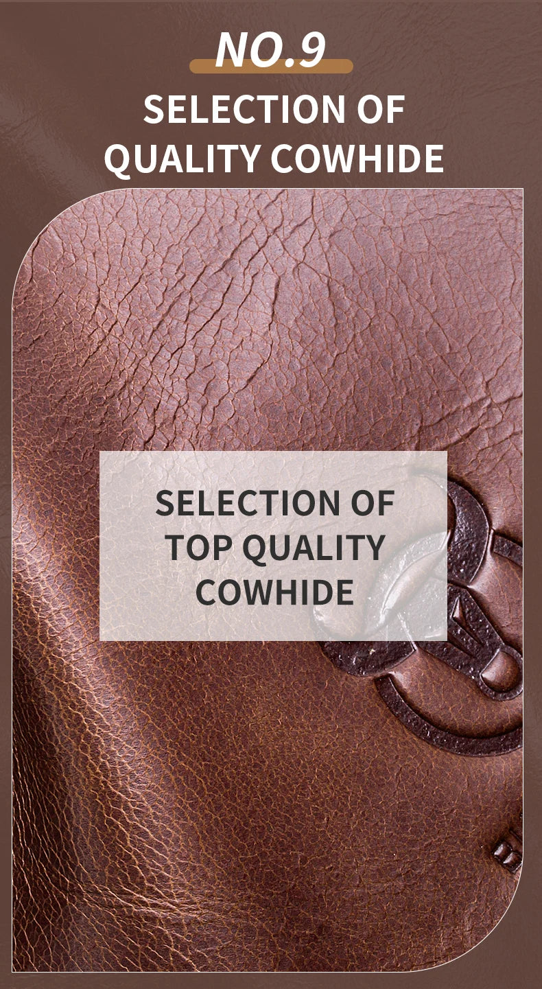 BULLCAPTAIN New Genuine Leather Men Vintage Handbags Flap Men's Shoulder Bag Casual Office Messenger Bags Fashion Crossbody