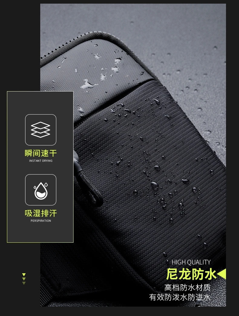 New chest bag for men and women's leisure, fitness, sports, crossbody bag, chest bag, casual men's bag, large capacity bag trend