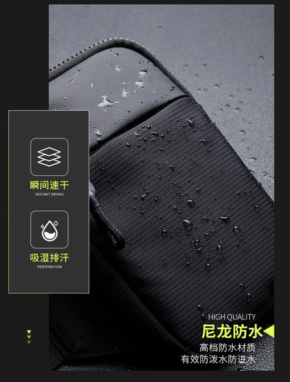 New chest bag for men and women's leisure, fitness, sports, crossbody bag, chest bag, casual men's bag, large capacity bag trend