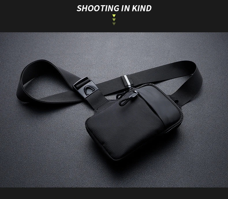 New chest bag for men and women's leisure, fitness, sports, crossbody bag, chest bag, casual men's bag, large capacity bag trend