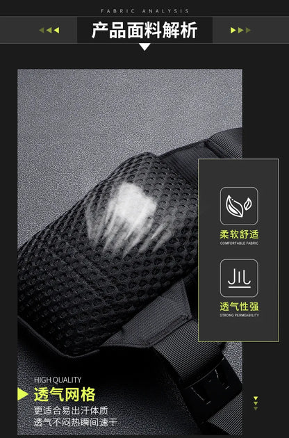 New chest bag for men and women's leisure, fitness, sports, crossbody bag, chest bag, casual men's bag, large capacity bag trend