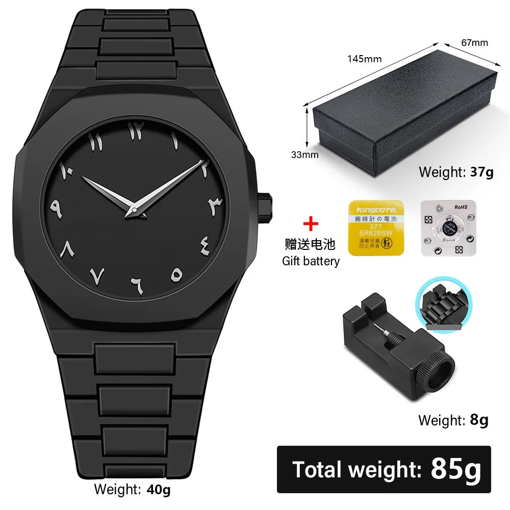Minimalist Design Quartz Watch for Men Casual Lightweight Plastic Strap Waterproof Sports Business Watches Man Creative Clock