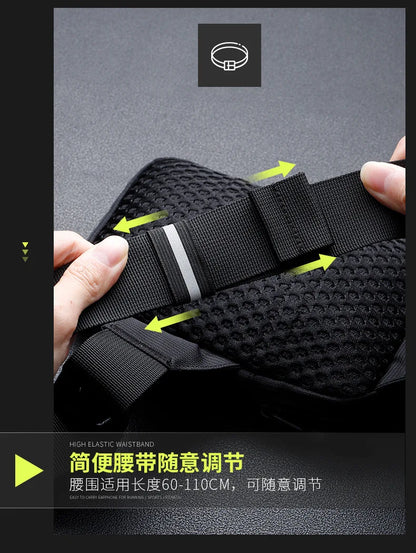 New chest bag for men and women's leisure, fitness, sports, crossbody bag, chest bag, casual men's bag, large capacity bag trend