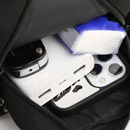 Premium Men’s Nylon Shoulder Bag – Multi-Purpose Crossbody for School or Daily Commute