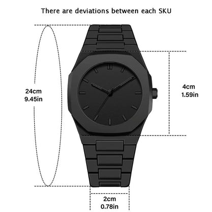 Minimalist Design Quartz Watch for Men Casual Lightweight Plastic Strap Waterproof Sports Business Watches Man Creative Clock