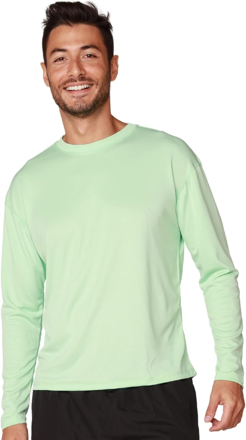 Swim Shirts for Men UPF50+ Sun Protection Shirts Mens Long Sleeve Mens Rash Guard