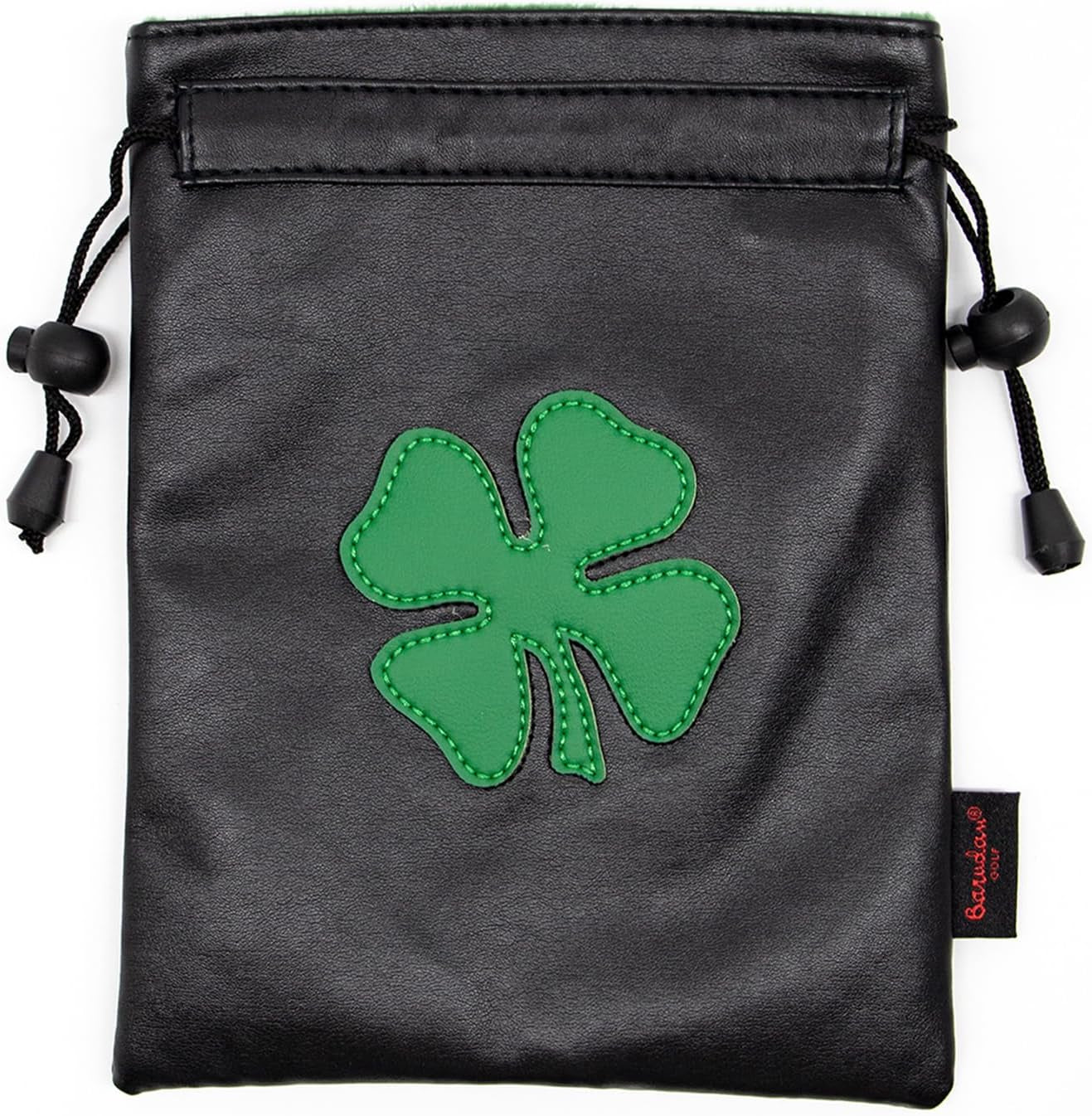 Leather Golf Tee Pouch with Drawstrings - Valuables Bag for Men & Women