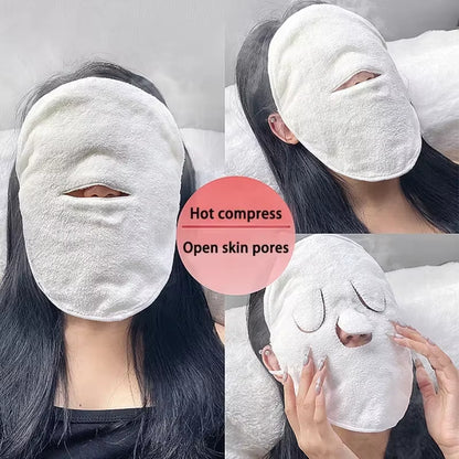 Warm Compress Towel Cold Compress Face Compress Face Towel Double Thickness Beauty Salon Beauty Hair Towel Skin Care