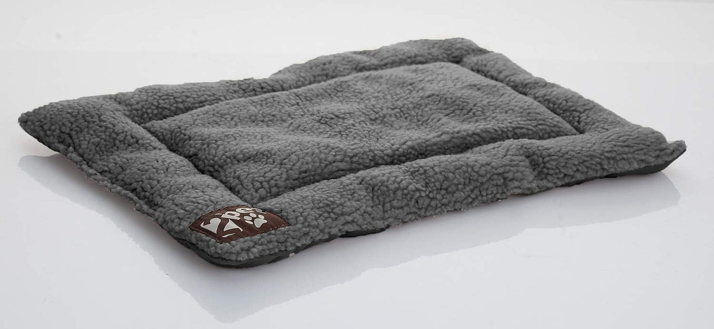 Crate Pad Comfy Cushion Ultra Soft Breathable Puppy Bed Crate Mat - Safe Bed for Dogs, Cats - Lightweight Nap Pad for Dog Kennels and Pet Carriers - 30" Length -Grey