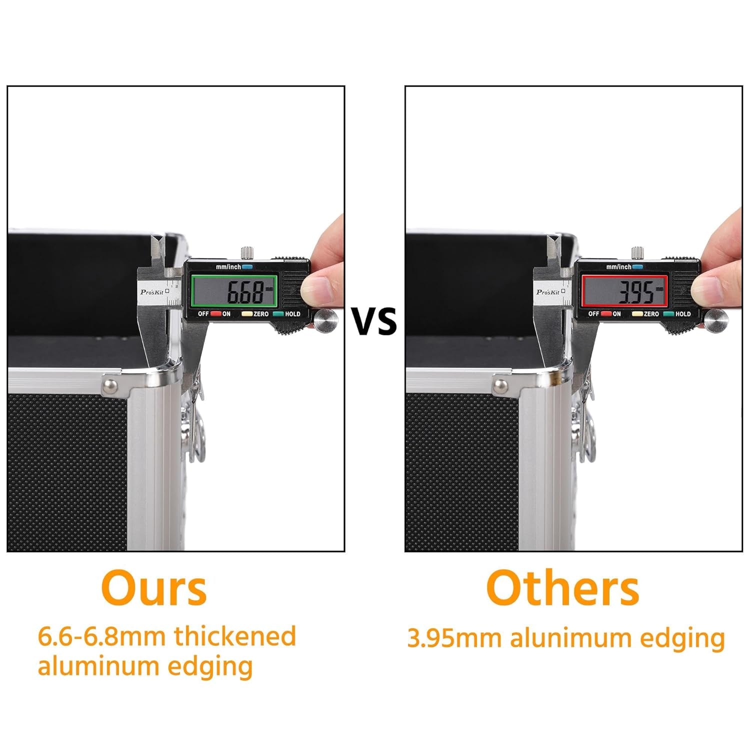 Pro Aluminum Rolling Makeup Case Salon Cosmetic Box Organizer Trolley Beauty Train Case,Black