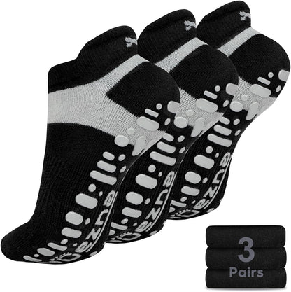 Non Slip Yoga Socks for Women, Anti-Skid Pilates, Barre, Hospital Socks with Grips, Size 5-10