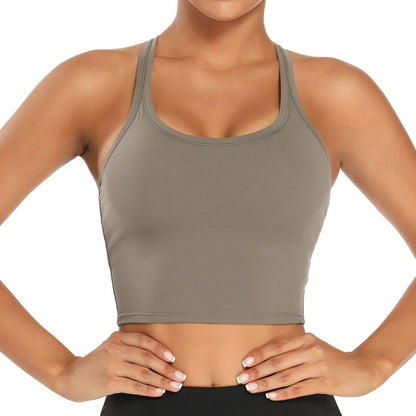 Women Removable Padded Sports Bras Workout Running Yoga Tank Tops