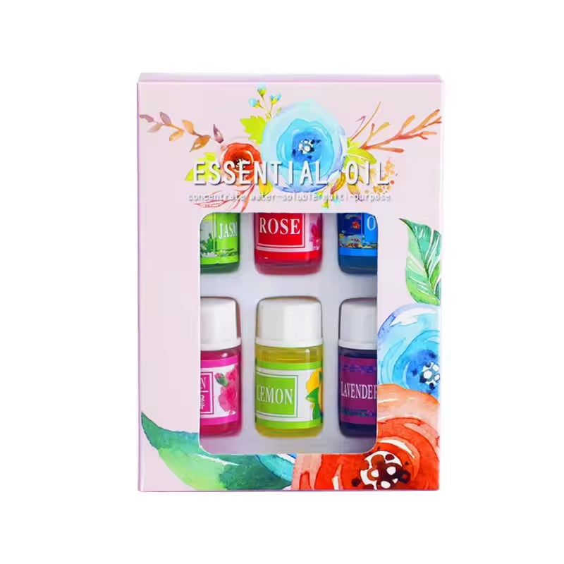 3/5Ml Natural Aromatherapy Essential Oils Set - Lavender/Rose/Jasmine Aromatic Oil for Reed Diffuser, Massage & Humidifier