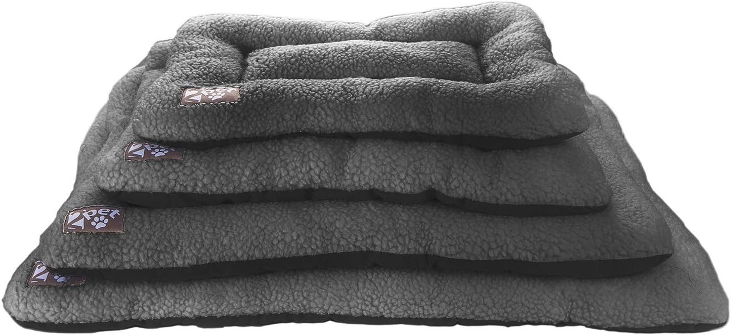 Crate Pad Comfy Cushion Ultra Soft Breathable Puppy Bed Crate Mat - Safe Bed for Dogs, Cats - Lightweight Nap Pad for Dog Kennels and Pet Carriers - 30" Length -Grey