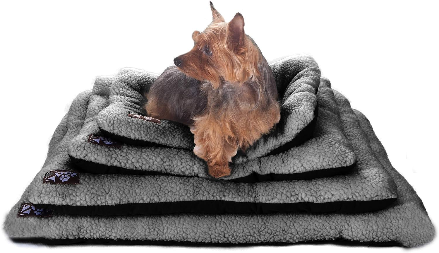 Crate Pad Comfy Cushion Ultra Soft Breathable Puppy Bed Crate Mat - Safe Bed for Dogs, Cats - Lightweight Nap Pad for Dog Kennels and Pet Carriers - 30" Length -Grey