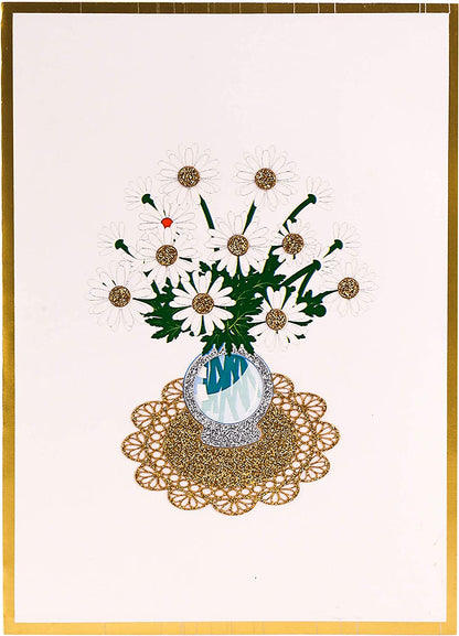 Pop up Card, Greeting Card, Daisy Bouquet Flowers, for Mother'S Day, Fathers Days, Anniversary Card, Birthday Card, Love Card, Valentine Cards, Thank You Card, All Occasions